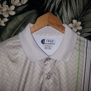 Men's Izod Long Sleeve  Golf Shirt Size Large